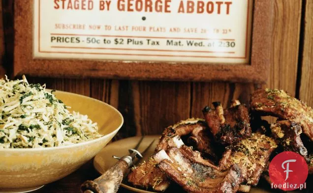 Missouri Baby Back Ribers with Apple Slaw