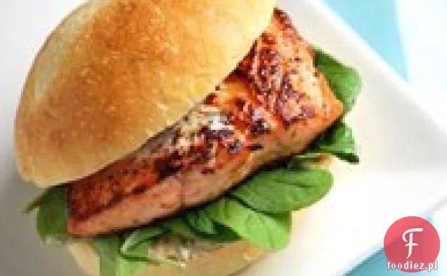 Grillowane kanapki z łososiem z Chipotle Mayo