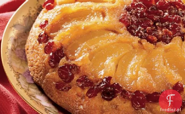 Ciasto Jabłkowo-Żurawinowe Do Góry Nogami