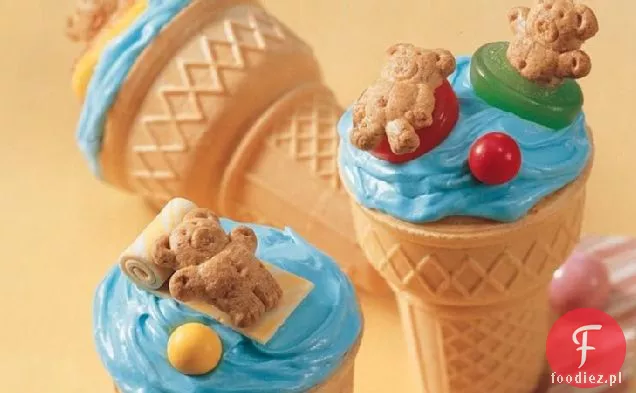 Beary Fun Cupcake Cones