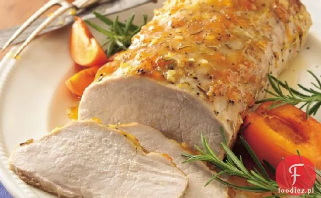 Schab wieprzowy z polewą morelowo-rozmarynową