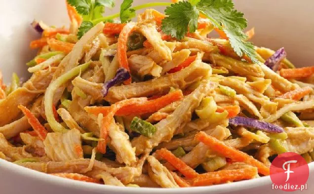 Rozdrobniona Tajska Sałatka Z Kurczakiem