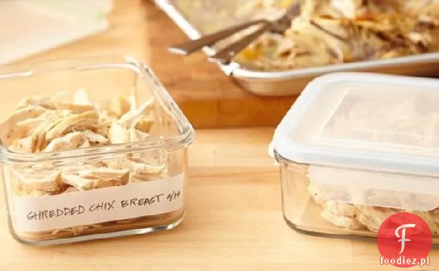 Make-Ahead Rozdrobniona Pierś Z Kurczaka