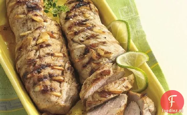 Grillowana polędwiczka wieprzowa z czosnkiem i limonką