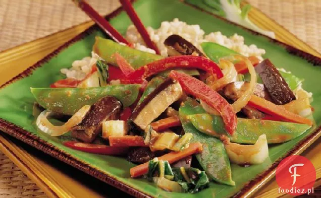 Warzywa Chińskie na parze z brązowym ryżem
