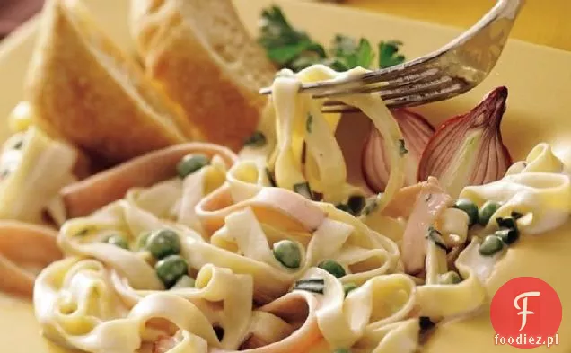 Kremowa szynka i Fettuccine