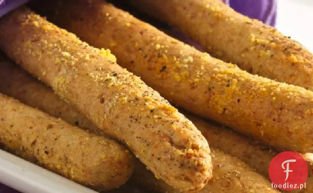 Peppered Parmezan Breadsticks