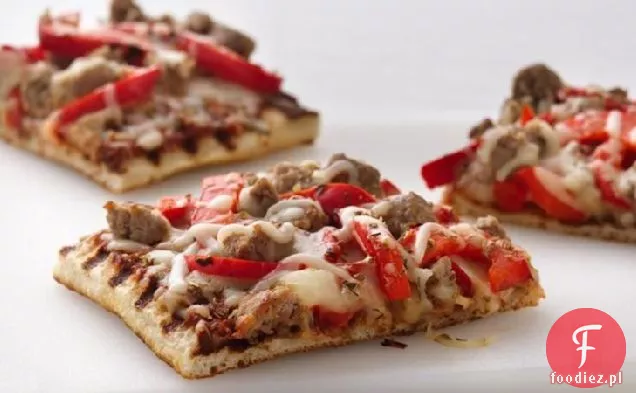 Zdrowa Grillowana kiełbasa i papryka Pizza