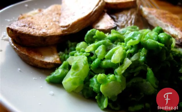 Mushy Peas With Oven Baked Chips