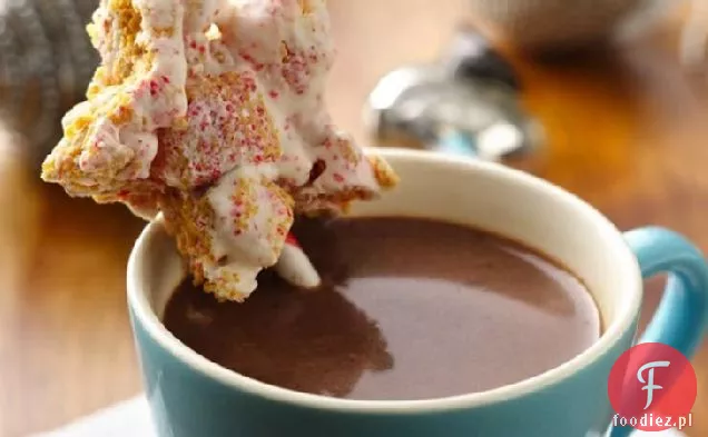 Hot Chocolate with Peppermint Muddy Buddies Marshmallow Bites