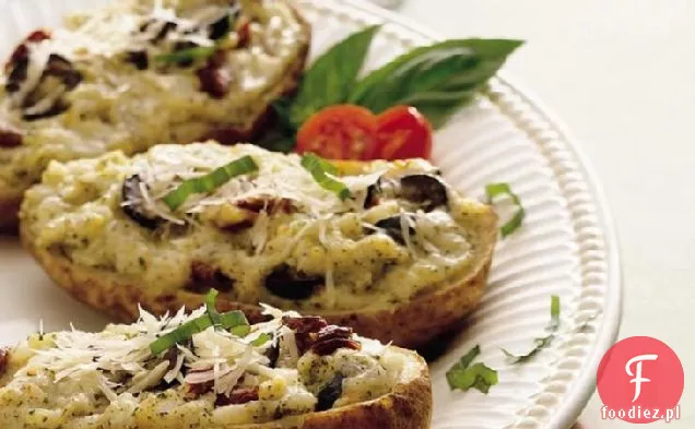Ziemniaki faszerowane Pesto i suszonymi pomidorami