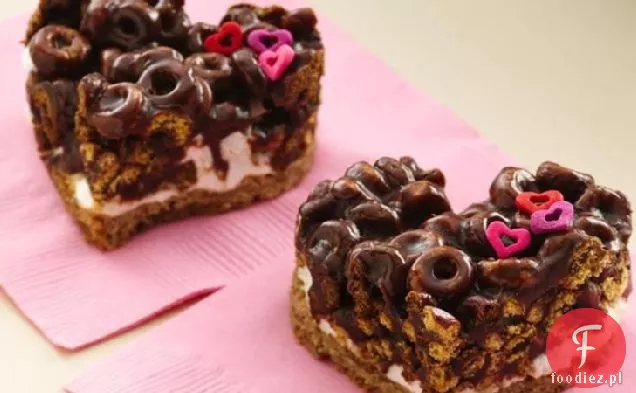 Chocolate Cheerios® Marshmallow Hearts