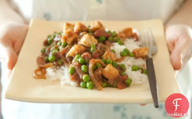 Indyjski Groszek Z Tofu