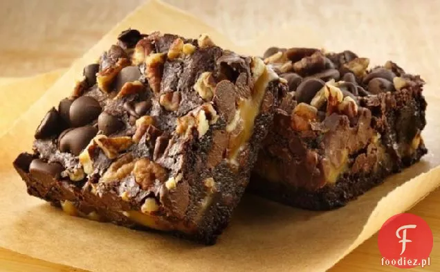 Bezglutenowe Turtle Brownies