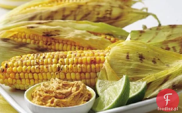 Grillowana kukurydza z Chile-pasta z limonki