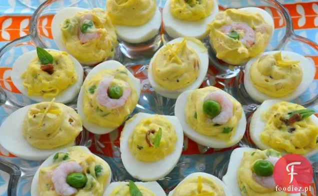 Krewetki I Wiosenny Groszek Deviled Eggs