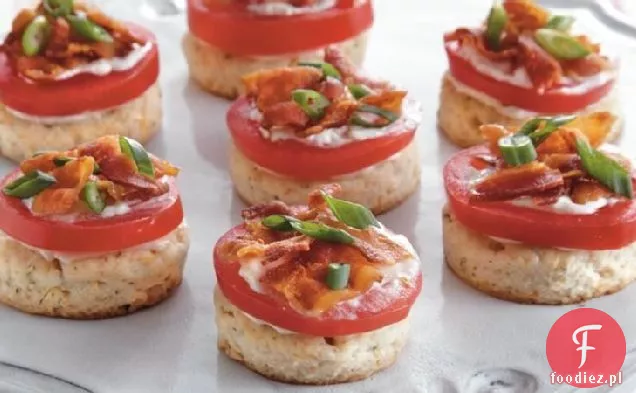 Pikantny Pomidorowy Bekon Biszkopt Bites