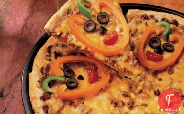 Jack-o' - Lantern Pizza