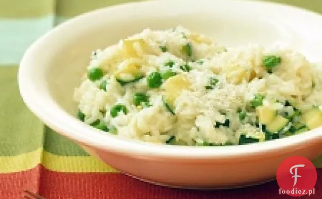 Wiosenne Risotto Z Groszkiem I Cukinią