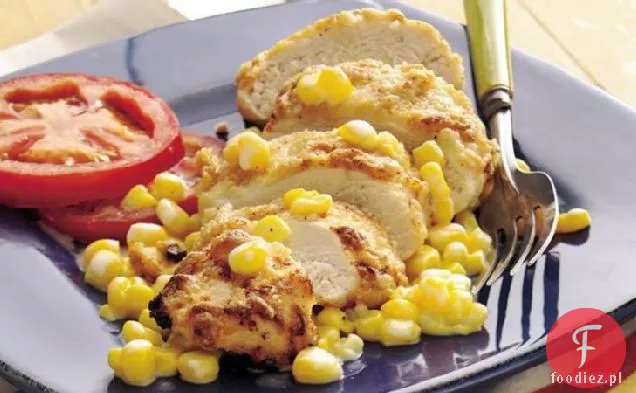 Ranch Oven-smażony kurczak z ciepłą kukurydzą