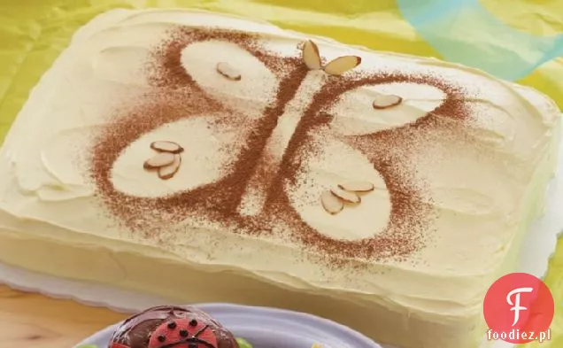 Butterfly Stencil Cake
