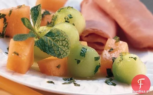 Sałatka Z Melona Limonkowo-Miętowego