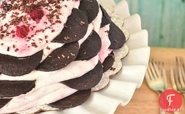 Malinowy Tort Czekoladowy Wafel Icebox