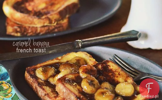 Karmelowy Bananowy Tost Francuski