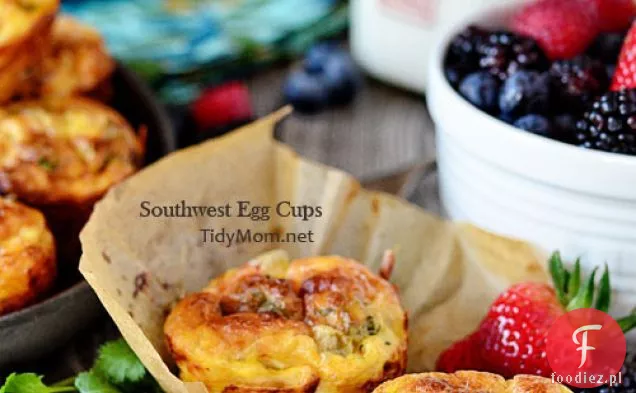 Southwest Baked Egg Kubki Śniadaniowe