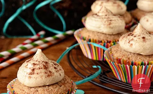 Snickerdoodle babeczki z brązowym cukrem i cynamonem