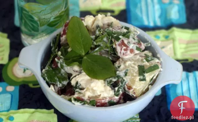 Gorgonzola Czosnek Szczypiorek Groch Strzelać Sałatka Ziemniaczana