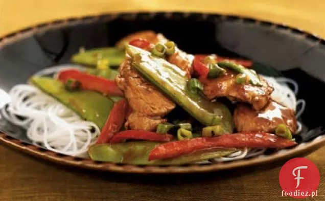 Hoisin wieprzowina i groszek śnieżny Stir-Fry