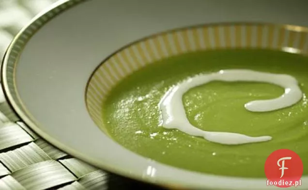 Zupa Grochowa Cukrowa Z Kremem Parmezanowym