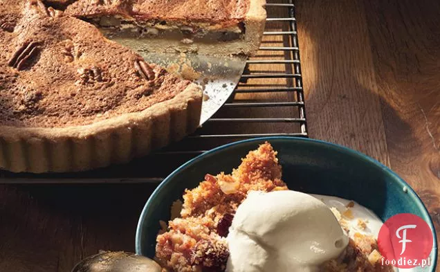 Gruszka, migdał i suszone-Cherry Brown Betty