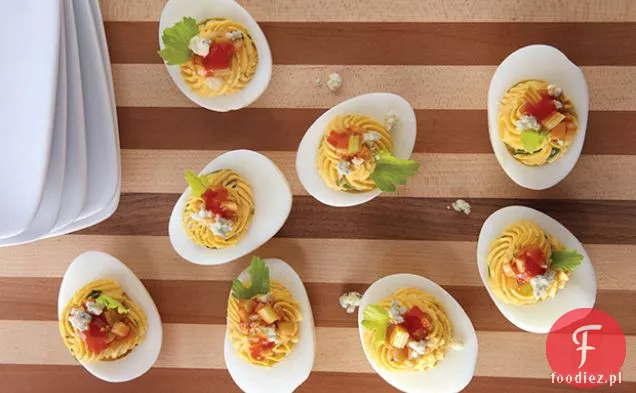 Red-Hot Buffalo Deviled Eggs