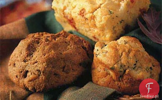 Muffinki ze śmietaną i ziołami