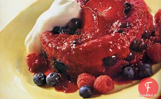 Śliwkowo-jagodowe letnie puddingi