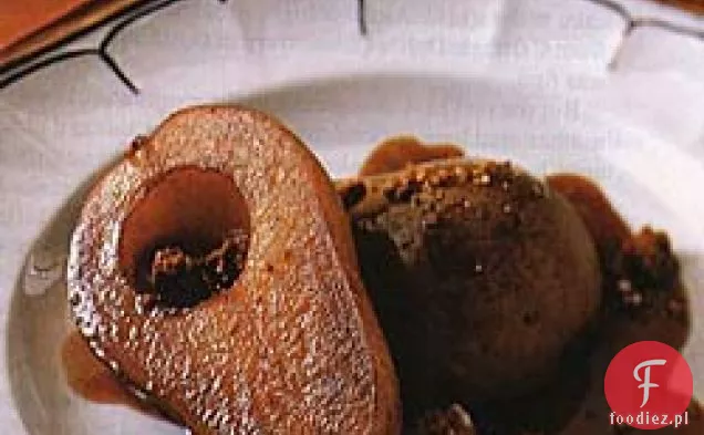Pieczone gruszki z Amaretti i Amaretto