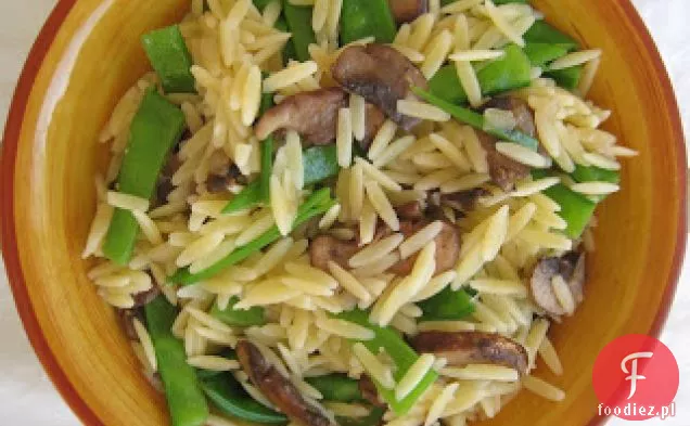 Snow Peas & Mushroom (s&M) Orzo