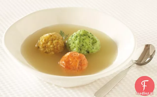 Tricolor Matzo Ball Soup