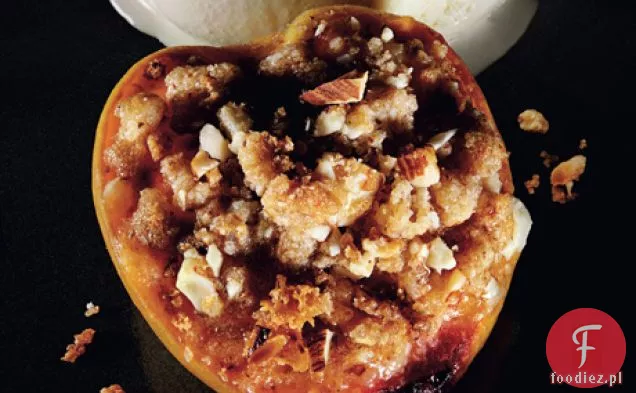 Pieczone brzoskwinie z kruszonką Amaretti