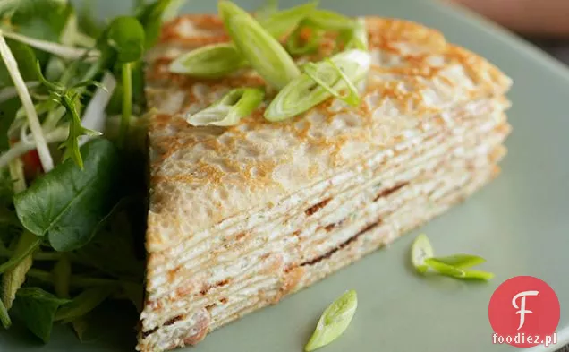 Tort Crêpe Z Wędzonym Łososiem