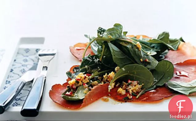 Bresaola Carpaccio z Gribiche Vinaigrette