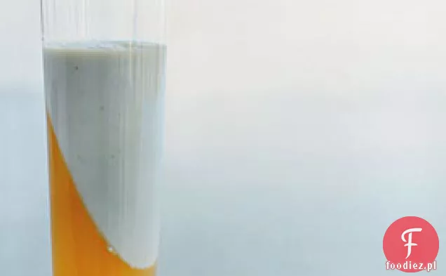 Gelée z owoców męczennicy z kremem bazyliowym