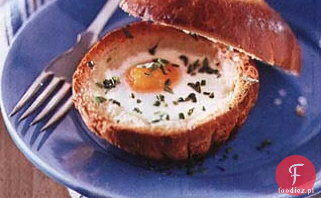 Jajka pieczone w Brioches
