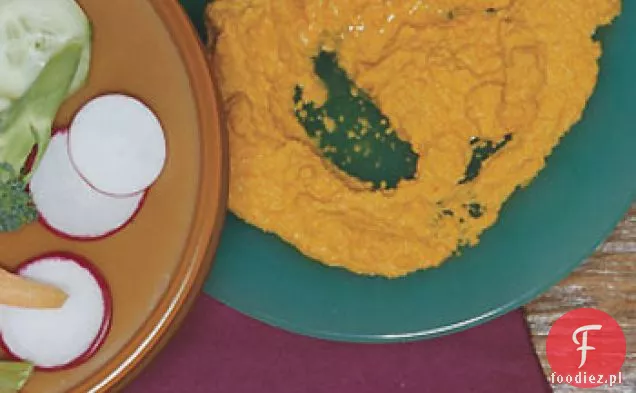 Imbirowy Dip marchewkowy z Cruditami