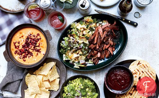 Spódnica Steak Fajitas z grillowaną kapustą i szalotki