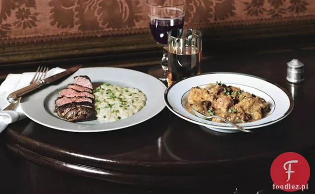 Medaliony z polędwicy wołowej z ziemniaczanym