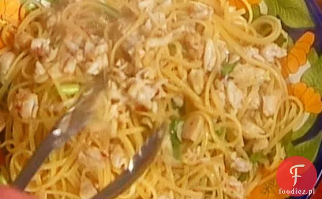 Linguine z krabem, Radicchio i czosnkiem