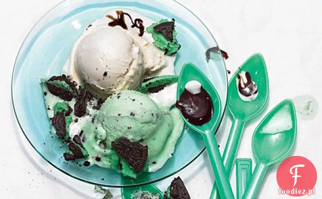 Miętowe Hot Fudge Sundaes